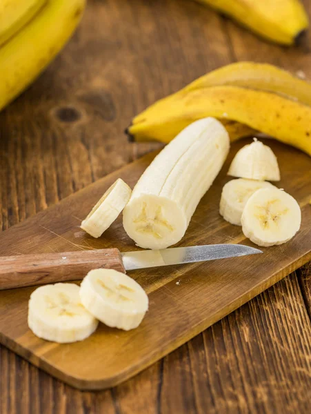 Friss szeletelt banán — Stock Fotó