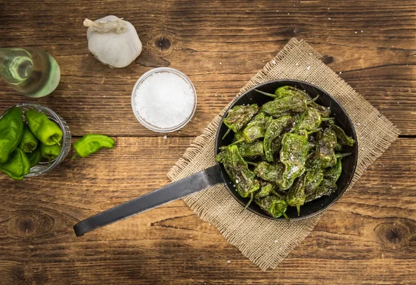 Deliciosos Pimientos de Padro — Foto de Stock