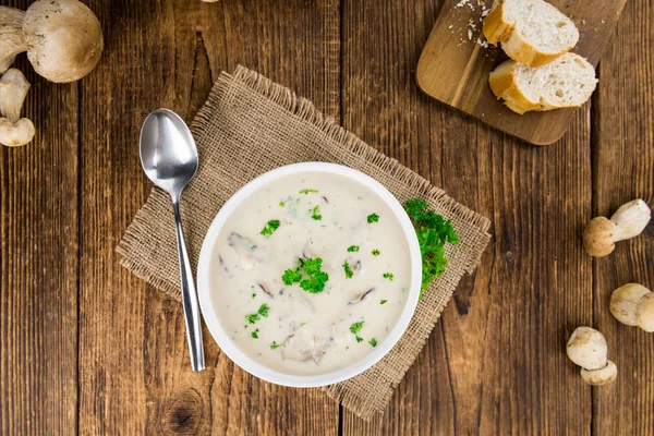 Delicious porcini soup — Stock Photo, Image