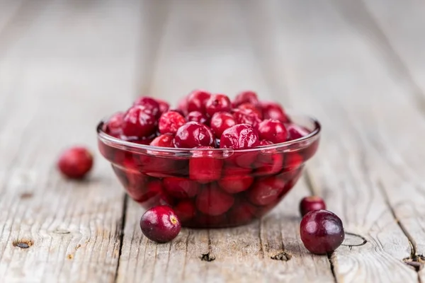 Pilha de cranberries preservados — Fotografia de Stock