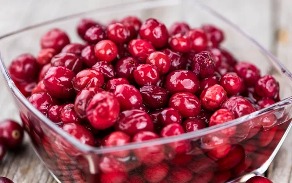 Cranberries enlatadas saudáveis — Fotografia de Stock