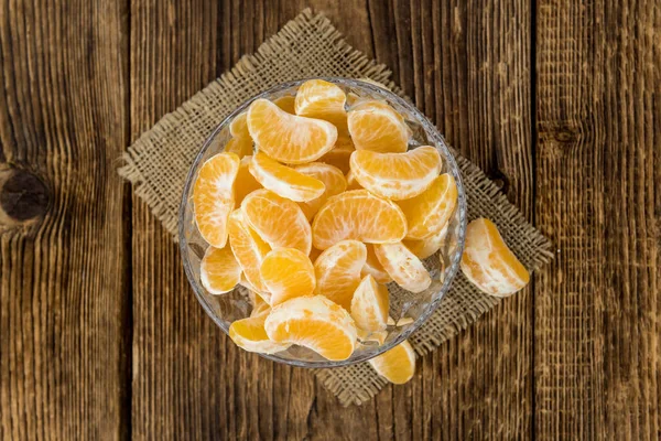 Porção de tangerinas close-up shot — Fotografia de Stock