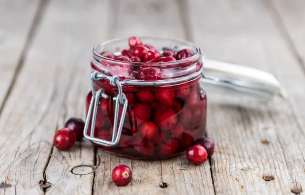 Portion of healthy Cranberries — Stock Photo, Image