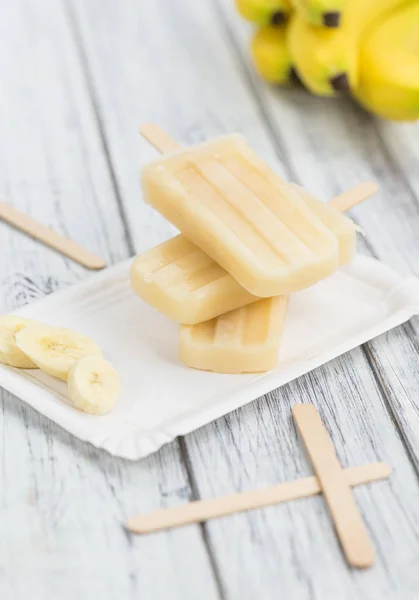 Banan isglass närbild — Stockfoto