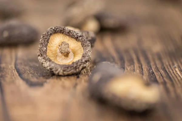 Shiitake seco hecho en casa Fotos de stock libres de derechos