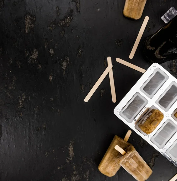 Homemade Cola Popsicles — Stock Photo, Image