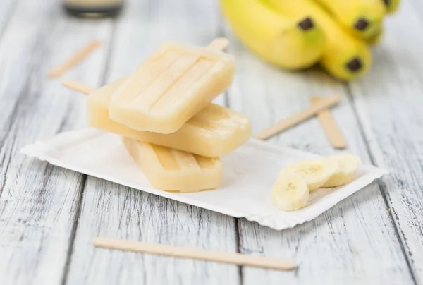Hausgemachte Bananeneis — Stockfoto