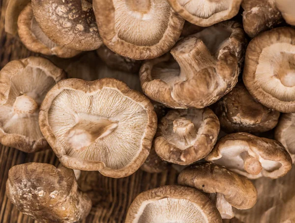 Portion of fresh Shiitake mushrooms — Stock Photo, Image