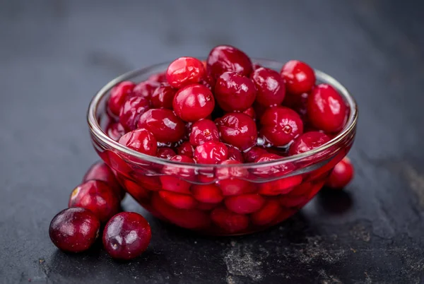 Some healthy Preserved Cranberries — Stock Photo, Image