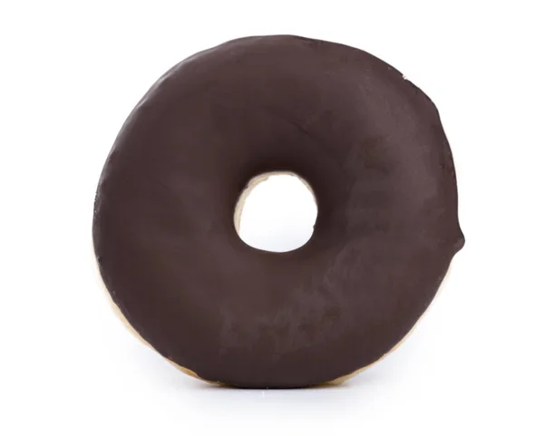 Donut Isoliert Auf Weißem Hintergrund Mit Einem Weichen Schatten Nahaufnahme — Stockfoto