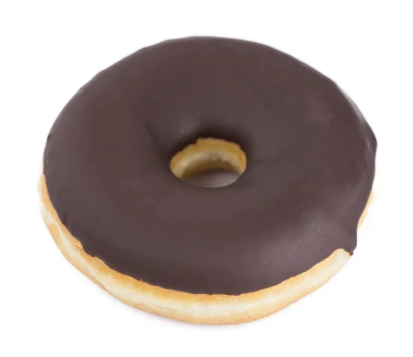 Donut Isoliert Auf Weißem Hintergrund Mit Einem Weichen Schatten Nahaufnahme — Stockfoto