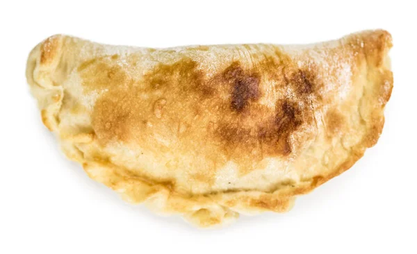 Τμήμα του empanadas απομονώνεται σε λευκό φόντο (επιλεκτικό FOC — Φωτογραφία Αρχείου