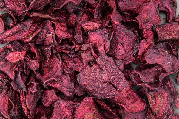 Fresh Beetroot Chips Detailed Close Shot Selective Focus — Stock Photo, Image