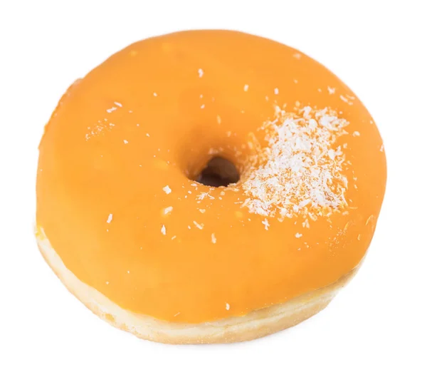 Einige Frisch Gemachte Donuts Isoliert Auf Weißem Hintergrund Nahaufnahme — Stockfoto