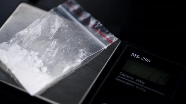 Κοκαΐνη Σκούρο Πιάτο Αδιάλειπτη Loopable — Αρχείο Βίντεο