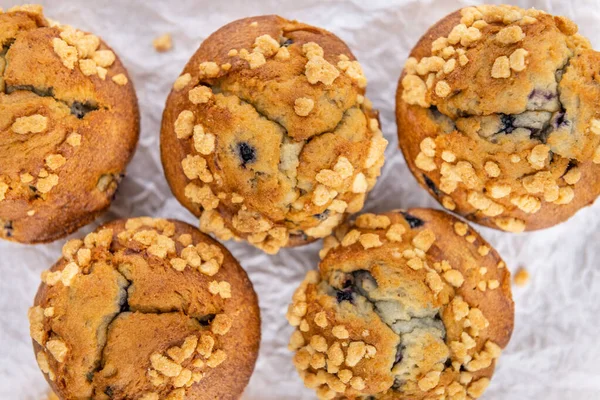 Some Fresh Blueberry Muffins Selective Focus Close Shot — Stock Photo, Image