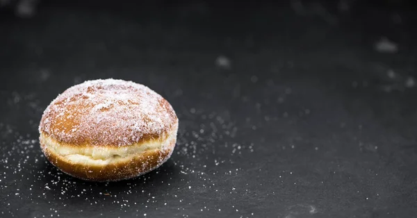 Donuts Berliner Fresco Feito Como Tiro Close Detalhado Foco Seletivo — Fotografia de Stock