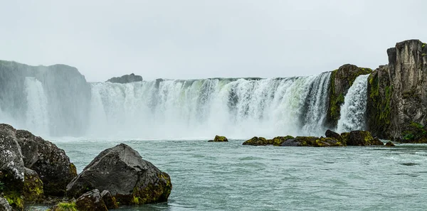 Slavný Godafossův Vodopád Severním Islandu — Stock fotografie