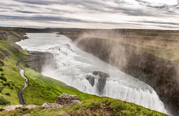 Gullfoss Waterfall Golden Circle Western Iceland — Stock Photo, Image
