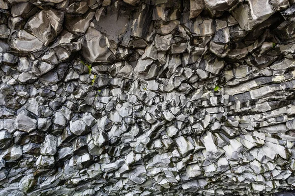 Basalt Kolumny Zbliżenie Strzał Vik Islandia — Zdjęcie stockowe