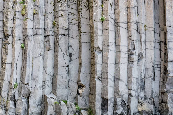 Basalt Kolumny Zbliżenie Strzał Vik Islandia — Zdjęcie stockowe