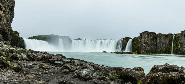 Det Berömda Vattenfallet Godafoss Norra Island — Stockfoto