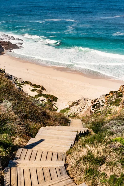 Gyönyörű Strand Mellett Cape Good Hope Dél Afrika Télen Szezonban — Stock Fotó