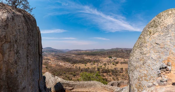 Starożytne Ruiny Wielkiej Zimbabwe Południowa Afryka Pobliżu Jeziora Mutirikwe Sezonie — Zdjęcie stockowe