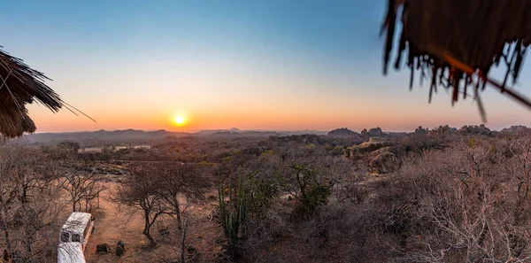 Piękny Wschód Słońca Parku Narodowym Matopos Południowe Zimbabwe — Zdjęcie stockowe