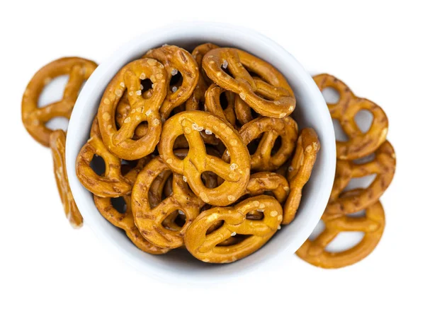 Portion Mixed Snacks Isolated White Background Close Shot Selective Focus — Stock Photo, Image