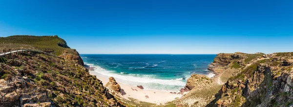 Hermosa Playa Junto Cabo Buena Esperanza Sudáfrica Durante Invierno Seaso — Foto de Stock