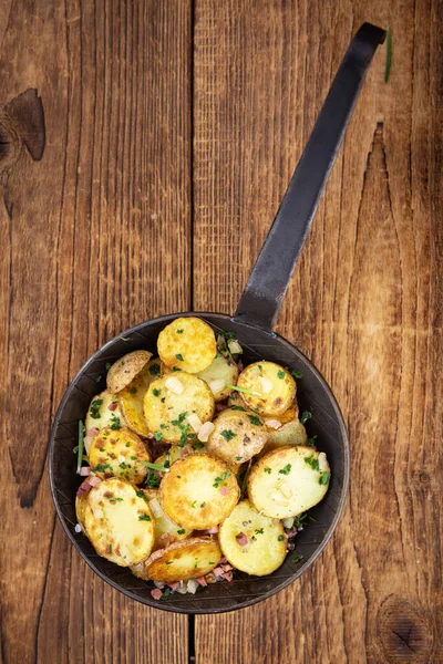 Porción Patatas Fritas Frescas Enfoque Selectivo Primer Plano —  Fotos de Stock