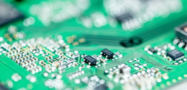 Pcb 부품과 클로즈업 — 스톡 사진