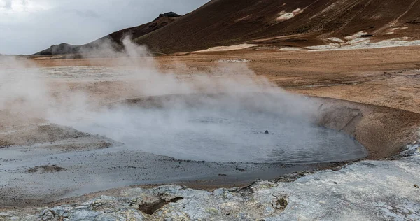 Hverir Geothermal Area Porto Norte Islândia Durante Verão — Fotografia de Stock