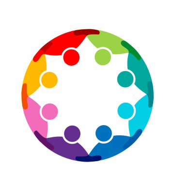 Ekip çalışması topluluk iş insanlar logosu