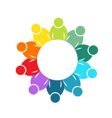 Ekip çalışması topluluk insanlar logosu