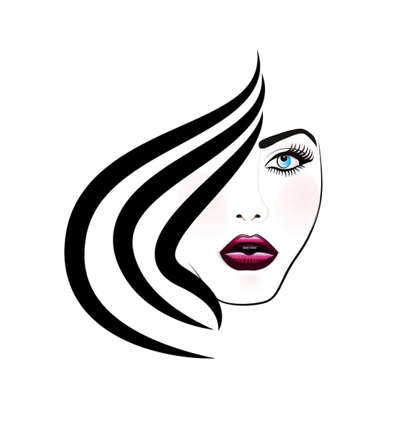 Modelo chica de moda — Vector de stock