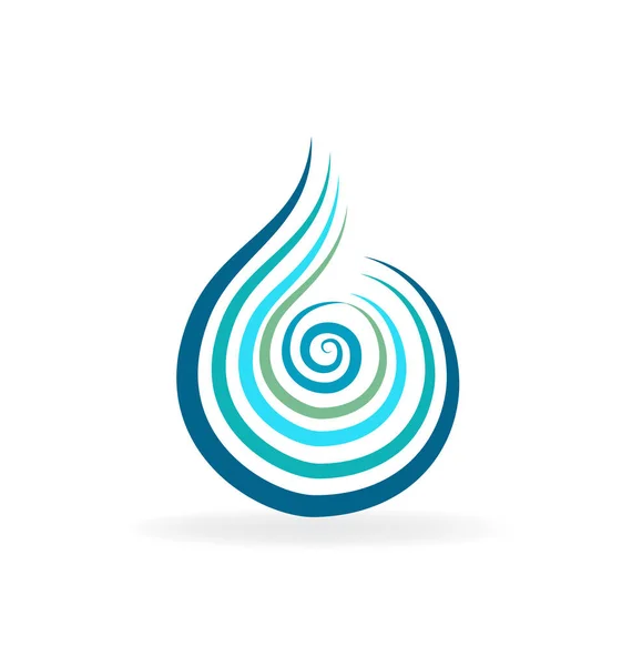 Druppel water logo — Stockvector