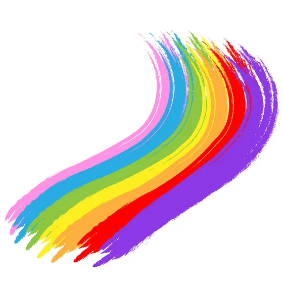 彩虹油漆水彩 — 图库矢量图片