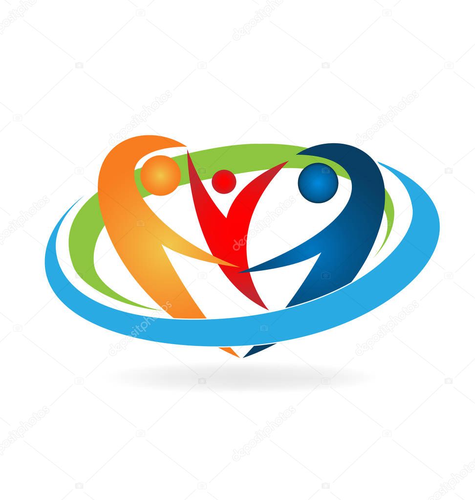 Happy Family Logo Vector Stock Vector Image By C Glopphy Happy Family Logo Vector Stock Vector Image By C Glopphy