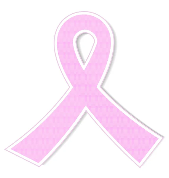 Breast cancer awareness pink ribbon — Stock Vector