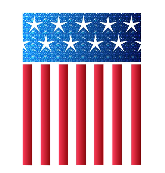 EE.UU. American Flag vector — Vector de stock