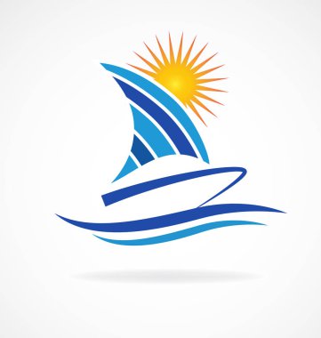 Tekne dalgalar sunny beach logosu