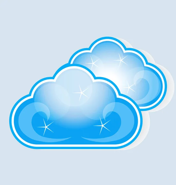 Cloud data computing storage vector — Stock Vector