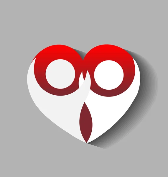 Amor pareja corazón gente logo — Archivo Imágenes Vectoriales