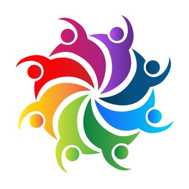 Toplantı insanlar logo çalışması