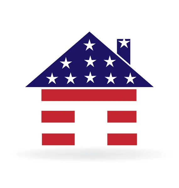 House american USA flag — Stock Vector