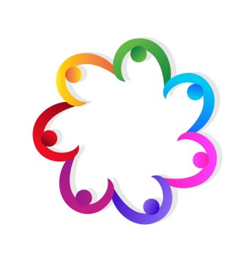 Tutan eller takım çalışması logosu