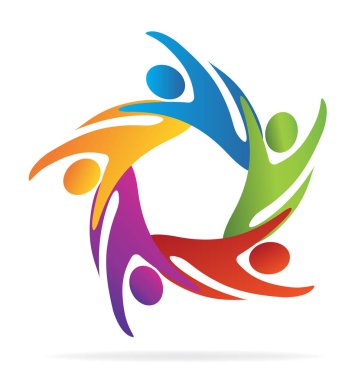Takım çalışması iş insanlar logosu