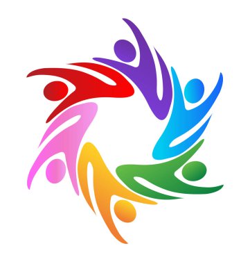 Takım çalışması iş insanlar logosu